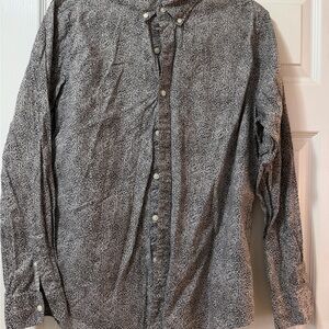 American Eagle Outfitters Black and White Casual Shirt